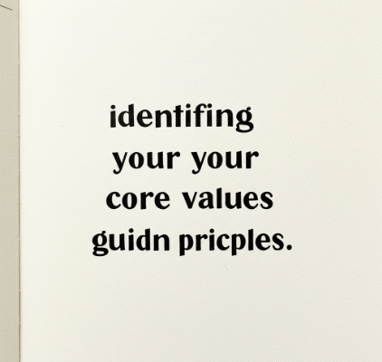 Identifying Your Core Values Guiding Principles